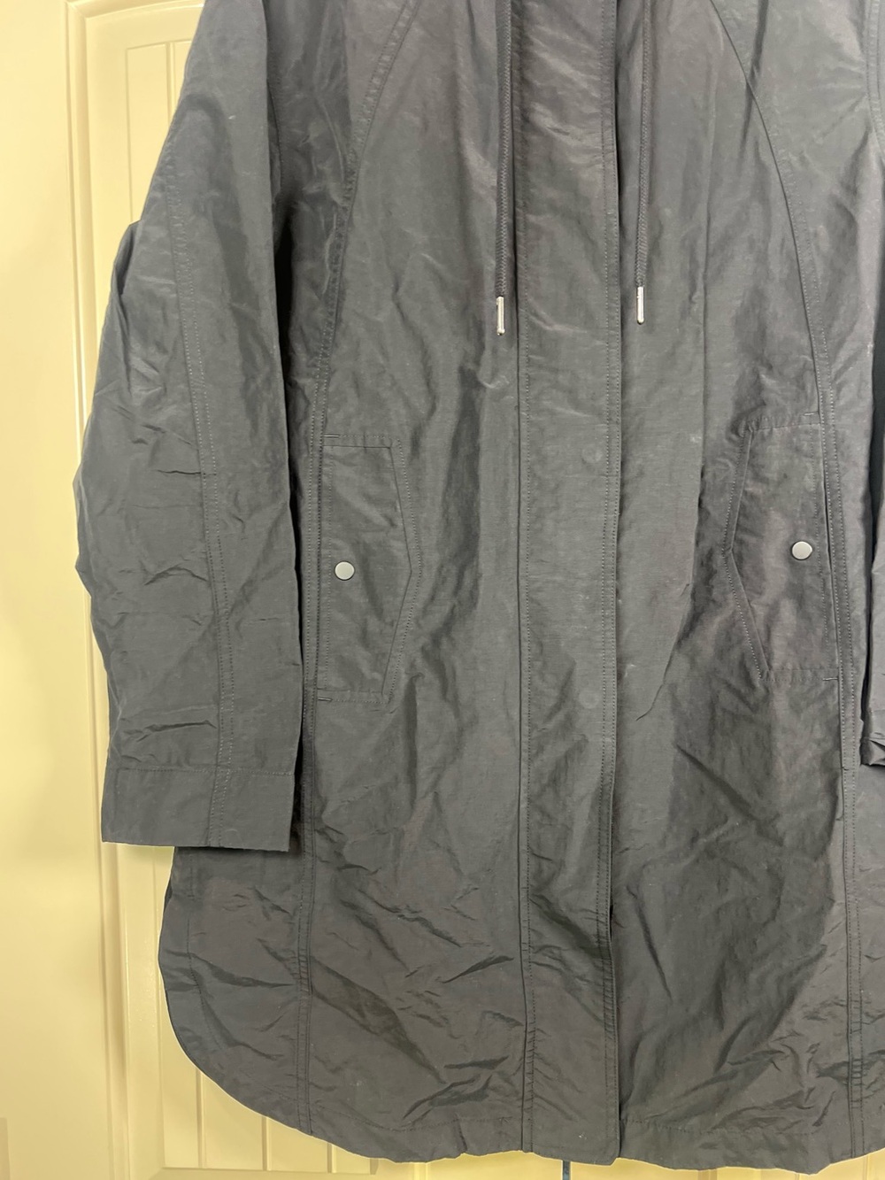 Athleta Everywhere Anorak Jacket Black‎ XS NWOT Rain Parka - Picture 8 of 13